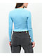 A.LAB Amber Blue Long Sleeve Crop T-Shirt - Thumbnail image 2 of 3