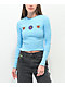 A.LAB Amber Blue Long Sleeve Crop T-Shirt - Thumbnail image 1 of 3