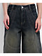 A.LAB Analog Curved Blue Wash Oversized Denim Shorts - Thumbnail image 4 of 4