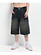 A.LAB Analog Curved Blue Wash Oversized Denim Shorts - Thumbnail image 2 of 4