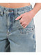 A.LAB Analog Star Blue Wash Ultra Loose Jeans - Thumbnail image 4 of 6