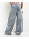 A.LAB Analog Star Blue Wash Ultra Loose Jeans - Thumbnail image 2 of 6