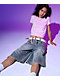 A.LAB Analog Star Cable Denim Shorts - Thumbnail image 7 of 7