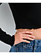 A.LAB Audrina Caviar Cutout Long Sleeve Crop T-Shirt - Thumbnail image 4 of 4