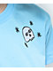 A.LAB Ballina Embroidered Blue Crop T-Shirt - Thumbnail image 4 of 5