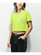 A.LAB Ballina Flower Power Green Crop T-Shirt - Thumbnail image 2 of 4