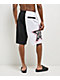 A.LAB Bass Star Piped White & Black Board Shorts - Thumbnail image 2 of 6