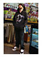 A.LAB Black Plush Bunny Beanie - Thumbnail image 2 of 2