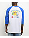 A.LAB Boxing Jerry White & Blue Three Quarter Sleeve T-Shirt - Thumbnail image 1 of 4