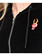 A.LAB Britney Velour Black Crop Zip Hoodie - Thumbnail image 2 of 3