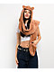 A.LAB Brown Plush Bear Scarf Snood - Thumbnail image 2 of 2