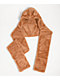 A.LAB Brown Plush Bear Scarf Snood - Thumbnail image 1 of 2