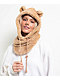 A.LAB Brown Plush Bear Snood - Thumbnail image 2 of 2