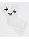 A.LAB Butterfly White Crew Socks - Thumbnail image 1 of 2