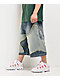 A.LAB Chain Star Blue Wash Mega Wide Denim Shorts - Thumbnail image 5 of 9