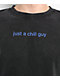 A.LAB Chill Guy Black Wash T-Shirt - Thumbnail image 2 of 3