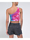 A.LAB Cray One Shoulder Tie Dye Crop Tank Top - Thumbnail image 2 of 3