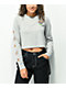 A.LAB Dita Rainbow Grey Crop Long Sleeve T-Shirt - Thumbnail image 2 of 4