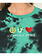 A.LAB Dita Visualize Peace Black & Blue Long Sleeve Tie-Dye Crop T-Shirt - Thumbnail image 3 of 5