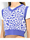 A.LAB Dorcy Flower Purple Crop Sweater Vest - Thumbnail image 3 of 6