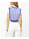 A.LAB Dorcy Flower Purple Crop Sweater Vest - Thumbnail image 2 of 6
