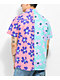 A.LAB Double Daisy Pink & Blue Short Sleeve Button Up - Thumbnail image 2 of 3