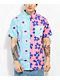 A.LAB Double Daisy Pink & Blue Short Sleeve Button Up - Thumbnail image 1 of 3