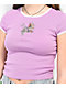 A.LAB Elish Butterfly Lavender Crop T-Shirt - Thumbnail image 3 of 4
