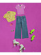 A.LAB Elish Butterfly Lavender Crop T-Shirt - Thumbnail image 4 of 4