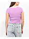 A.LAB Elish Butterfly Lavender Crop T-Shirt - Thumbnail image 2 of 4