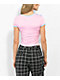 A.LAB Elish Pink Crop T-Shirt - Thumbnail image 2 of 3