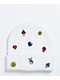 A.LAB Ellison Motif Embroidered White Beanie - Thumbnail image 2 of 2