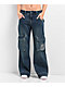 A.LAB Ether Blue Cargo Loose Jeans - Thumbnail image 1 of 9