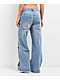 A.LAB Ether Stars Blue Ultra Loose Jeans - Thumbnail image 2 of 8