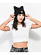 A.LAB Fuzzy Feline Black Beanie - Thumbnail image 3 of 5