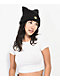 A.LAB Fuzzy Feline Black Beanie - Thumbnail image 2 of 5