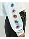 A.LAB Gayle Balance Is Key Blue Tie Dye Long Sleeve Crop T-Shirt - Thumbnail image 3 of 5