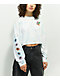 A.LAB Gayle Balance Is Key Blue Tie Dye Long Sleeve Crop T-Shirt - Thumbnail image 2 of 5