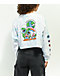 A.LAB Gayle Balance Is Key Blue Tie Dye Long Sleeve Crop T-Shirt - Thumbnail image 1 of 5