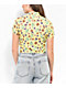 A.LAB Goldie Frog Print Yellow Crop Shirt - Thumbnail image 2 of 4