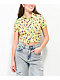 A.LAB Goldie Frog Print Yellow Crop Shirt - Thumbnail image 1 of 4
