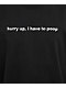 A.LAB Hurry Up Black T-Shirt - Thumbnail image 2 of 2
