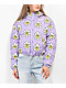 A.LAB Jalen Smile Face Flower Purple Puffer Jacket - Thumbnail image 1 of 5
