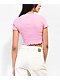 A.LAB Katrina Butterfly Cutout Pink Crop T-Shirt - Thumbnail image 2 of 3