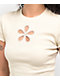 A.LAB Katrina Flower Birch Crop T-Shirt - Thumbnail image 2 of 4