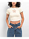 A.LAB Katrina Flower Birch Crop T-Shirt - Thumbnail image 1 of 4