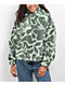 A.LAB Kendallie Warpy Star Jade Crop Fleece Hoodie - Thumbnail image 1 of 3