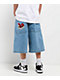A.LAB Kids Mega Shant Pixel Denim Shorts - Thumbnail image 2 of 6
