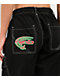 A.LAB Leo Y2K Rave Black Wide Leg Cargo Pants - Thumbnail image 4 of 9