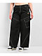 A.LAB Leo Y2K Rave Black Wide Leg Cargo Pants - Thumbnail image 8 of 9